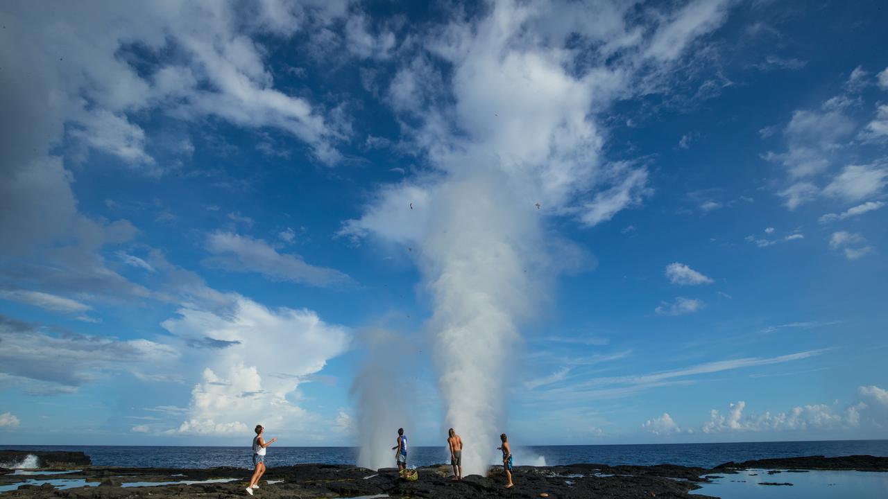 The Alofaaga Blowholes are a sight to behold on Savai’i. Pic: Supplied