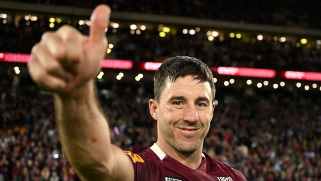 Ben Hunt is all smiles after his Queensland Origin heroics.