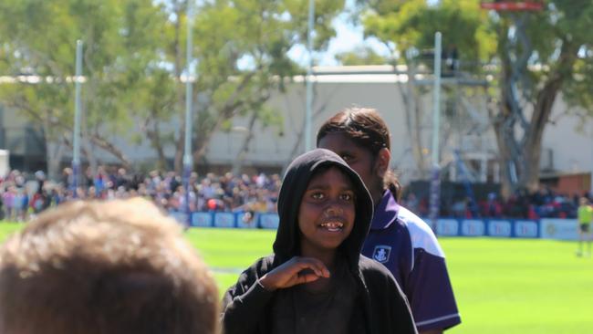 Fans flocked to see the Demons take on the Dockers at Traeger Park, Alice Springs, on June 2, 2024.