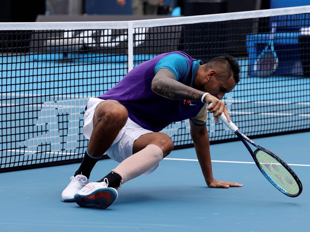 TOugh day all around for Nick Kyrgios.