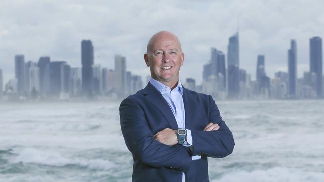 Brant Hirst, a branding expert formerly of Nike, who has been hired by Experience Gold Coast to rebrand and market the gold coast to the world. Picture: Glenn Campbell