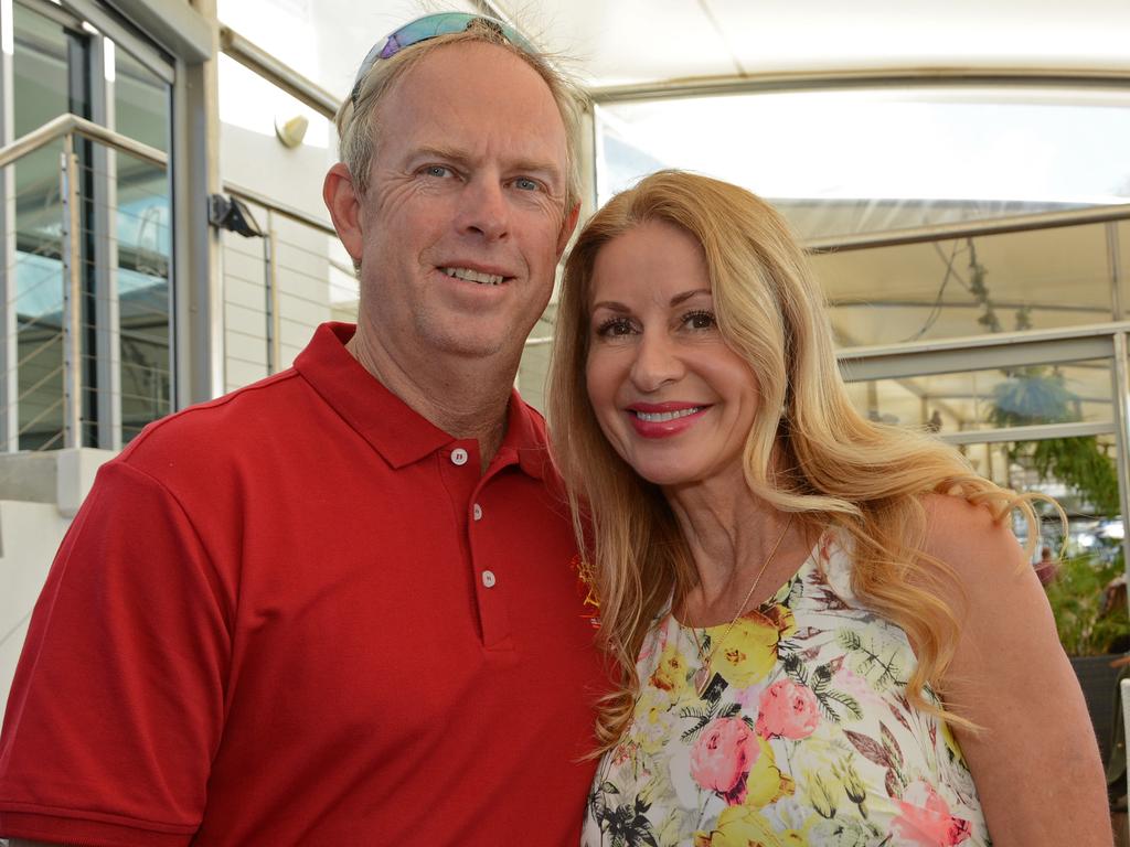 Brett James and Amanda Clarkson at Members Day at Southport Yacht Club, Main Beach. Picture: Regina King.