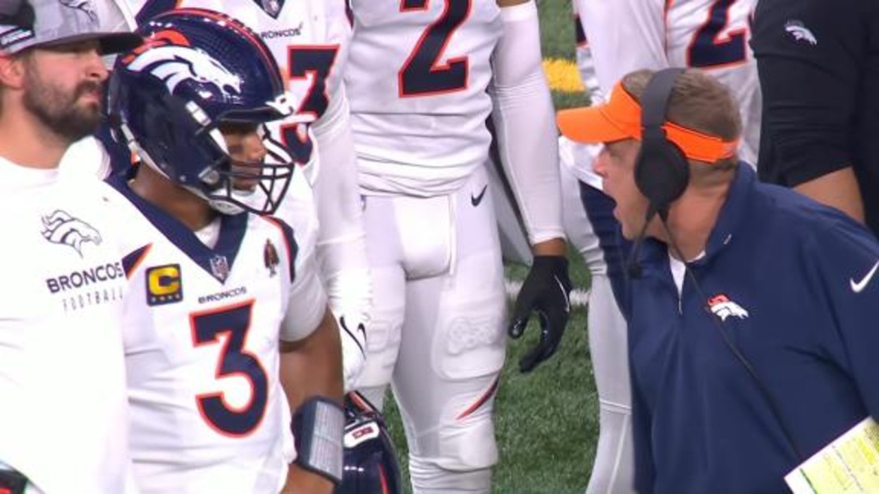 NFL 2023: Sean Payton shouts at Russell Wilson on the sideline