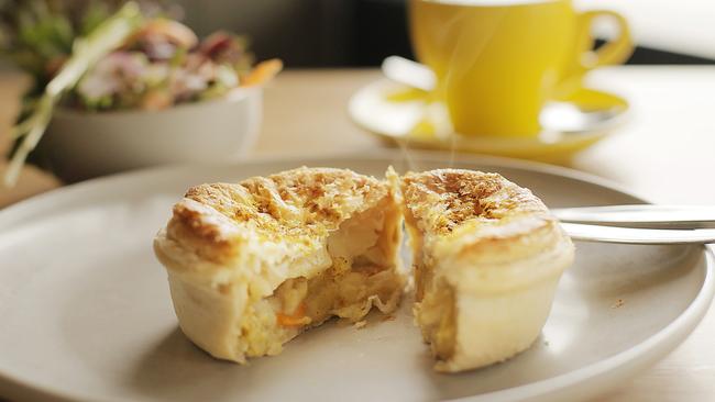 Harbour Lights Cafe prides itself on the Yachtie Scallop Pie. Picture: MATHEW FARRELL