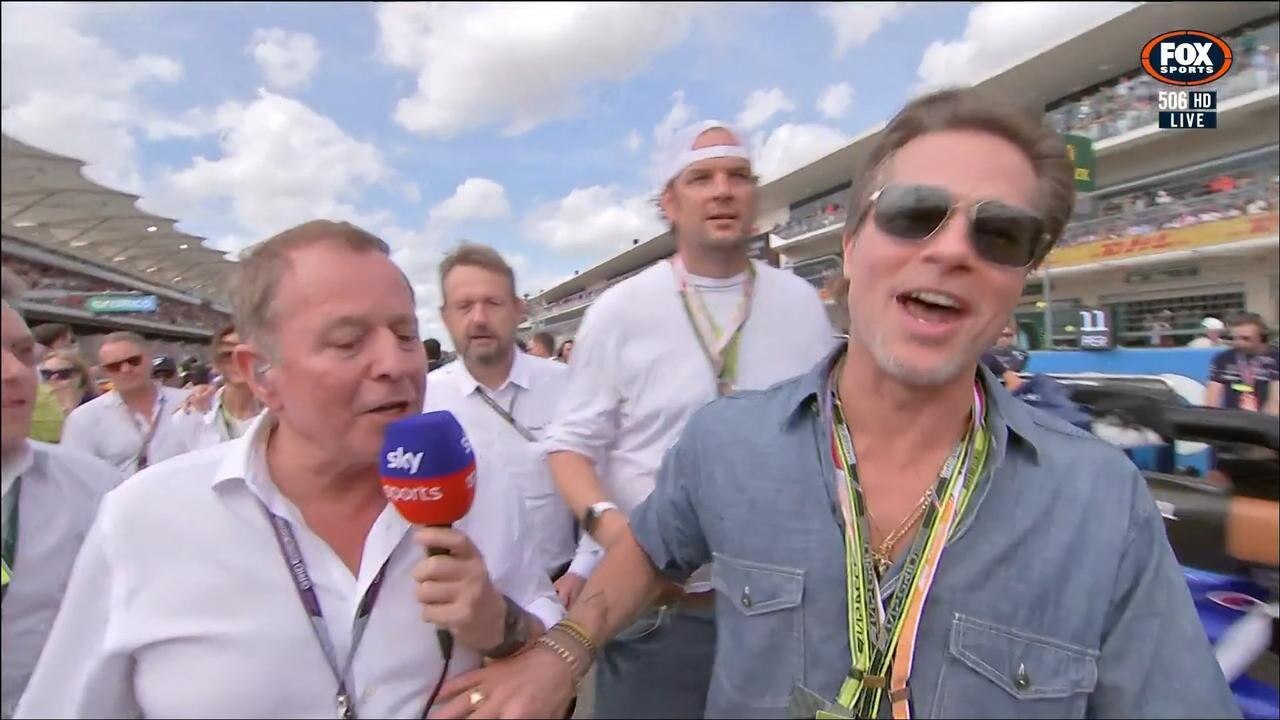 Martin Brundle got brutally snubbed by Brad Pitt at last year's US Grand Prix.