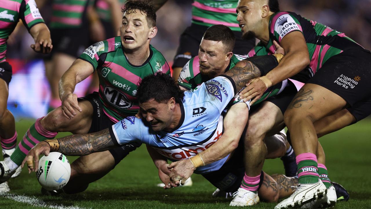 Andrew Fifita scored a powerful solo try against the Rabbitohs last weekend. Picture: Matt King/Getty Images