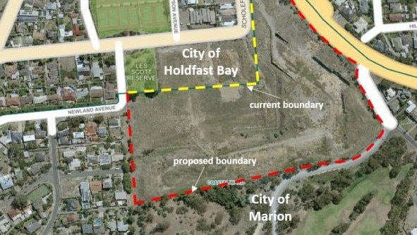 A boundary change Holdfast Bay Council is proposing. Picture: Supplied