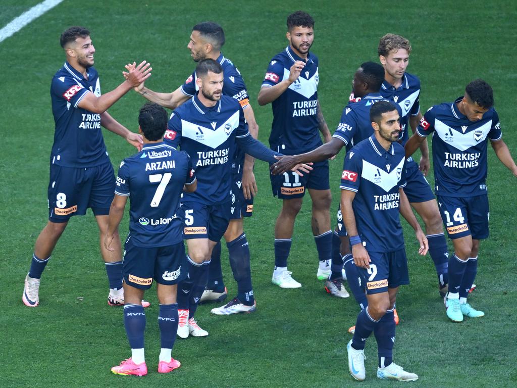 Some Melbourne Victory players are happy about the new coaching direction. Picture: Quinn Rooney/Getty Images