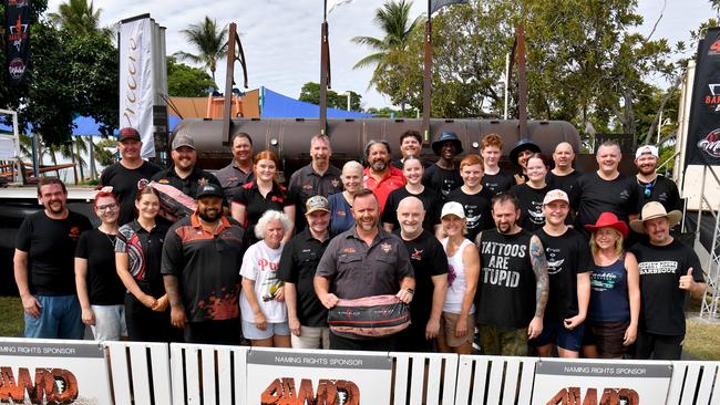 Teams competing in BBQ Battle at Strand Park, with $5k for the winners. Picture: Evan Morgan