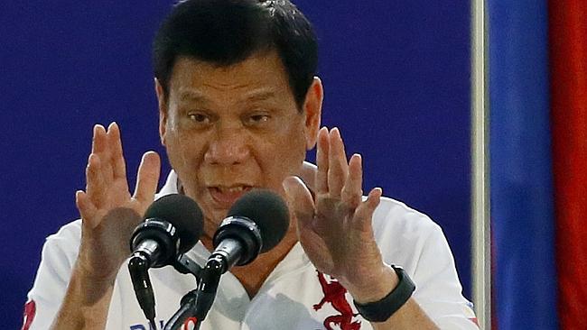 Philippine President Rodrigo Duterte has raised eyebrows once again, this time for his comments on God. Picture: Bullit Marquez