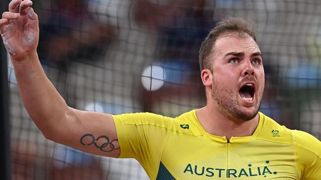 Australia's Matthew Denny. Picture: AFP