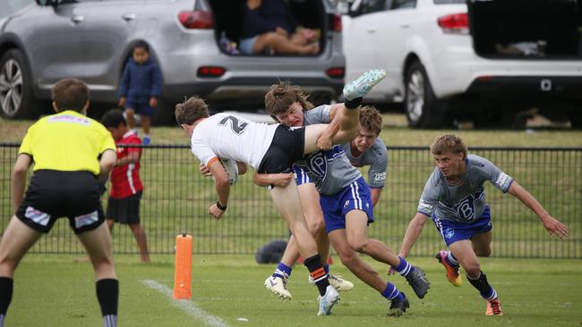 Drake Ayers in action for the Macarthur Wests Tigers against the North Coast Bulldogs during round two of the Andrew Johns Cup at Kirkham Oval, Camden, 10 February 2024. Picture: Warren Gannon Photography