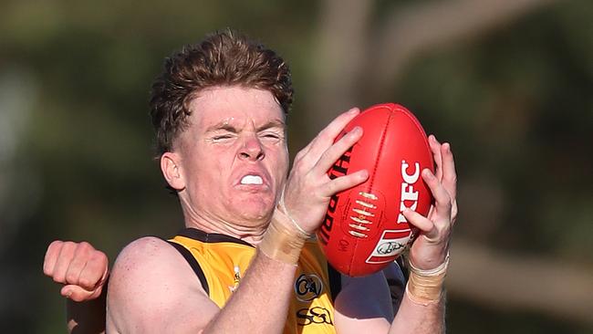 Joshua Murphy starred for Ovens and Murray in its win over Goulburn Valley. Picture Yuri Kouzmin