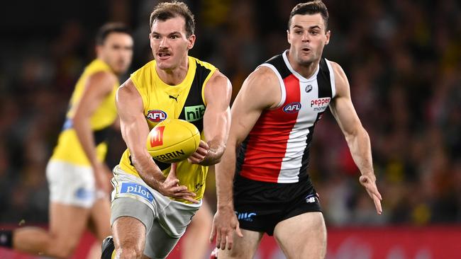 Kamdyn McIntosh is out of Saturday’s match against the Crows. Picture: Getty Images