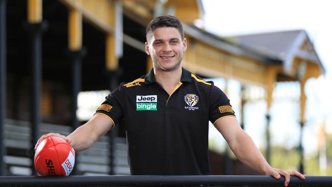 Richmond’s Dion Prestia, at Punt Rd Oval. Picture: Alex Coppell