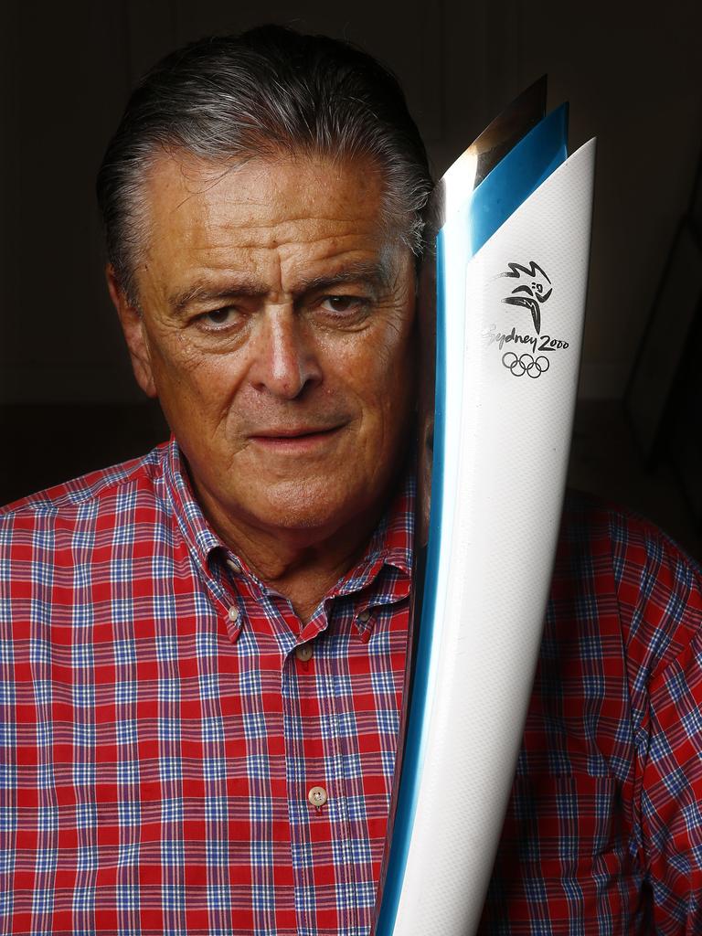 Rod McGeoch with his Olympic Torch.