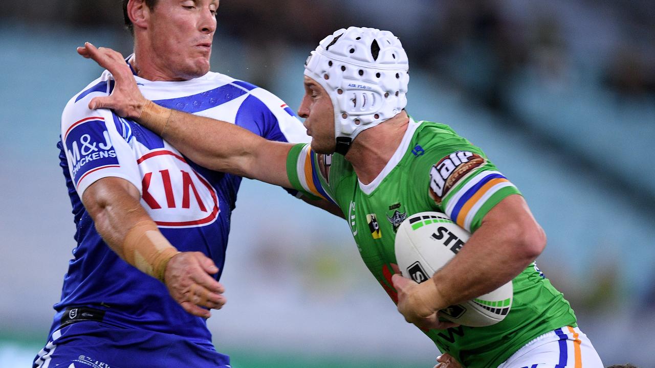 Jarrod Croker produced the match winning play to beat the Bulldogs in a thriller.