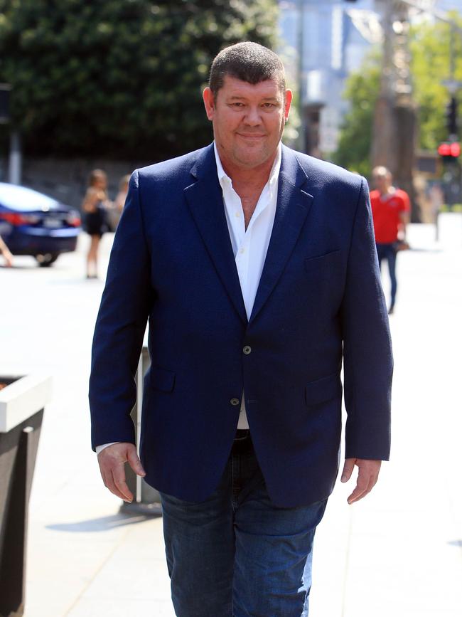 James Packer in Melbourne. Picture: Aaron Francis