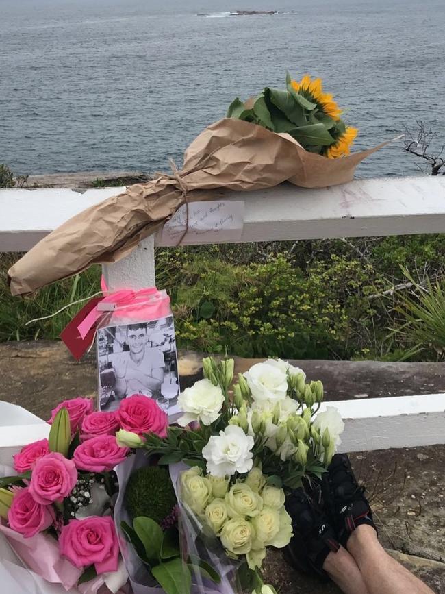 Mr Papanakos’ relatives have created a makeshift shrine at the scene of the tragedy. Picture: Instagram