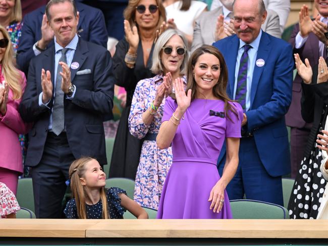 Princess Catherine was last seen in public at the Wimbledon men’s final in July. Picture: Karwai Tang/WireImage