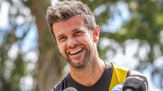 Trent Cotchin has spoken out after a turbulent summer. Picture: Tim Carrafa