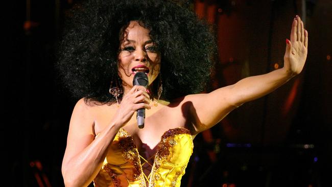 Diana Ross performs at the VRC Chairman's Dinner at Flemington for the 2006 Melbourne Cup Carnival.