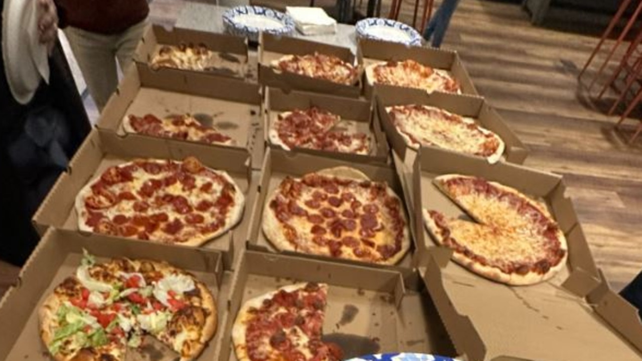 Work pizza pic immediately sparks outrage