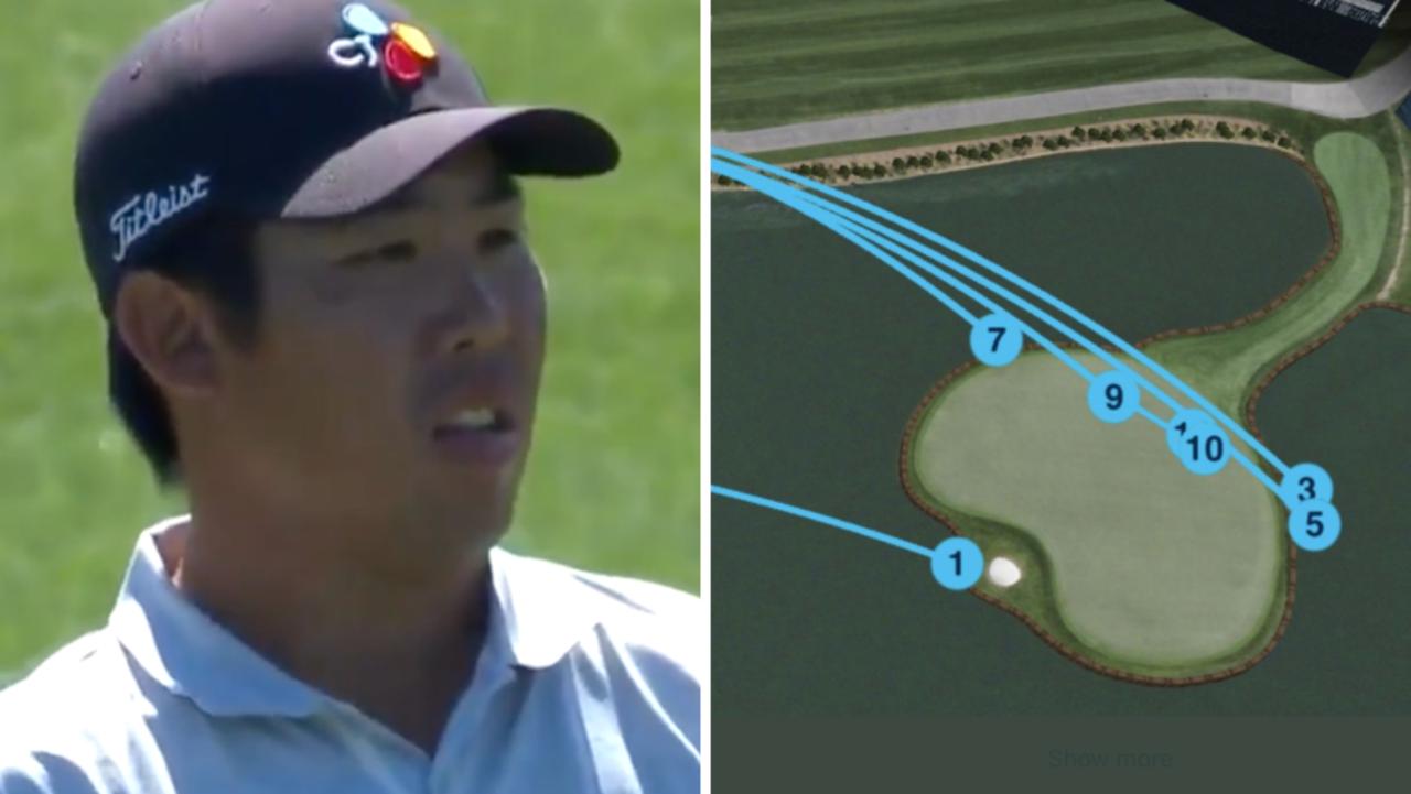 Byeong Hun An had a nightmare on the par-3 17th.