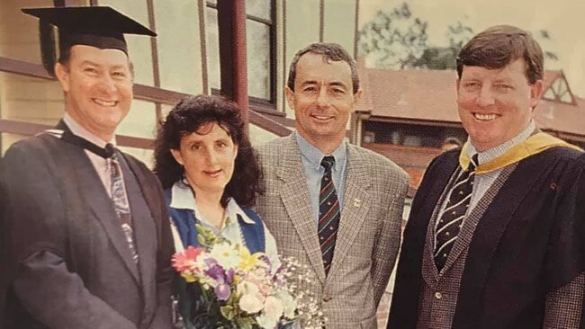 Queensland mother Marion Barter receiving a teaching award in 1996, the year before she vanished.