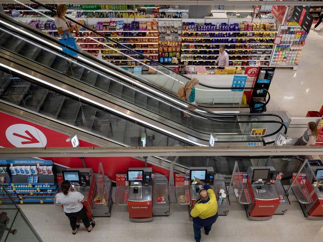 ADELAIDE, AUSTRALIA - NewsWire Photos January 25, 2023: The Australian Bureau of Statistics will release the December inflation data at 11:30am. Generic photos of Coles in Rundle Mall. Picture: NCA NewsWire / Naomi Jellicoe