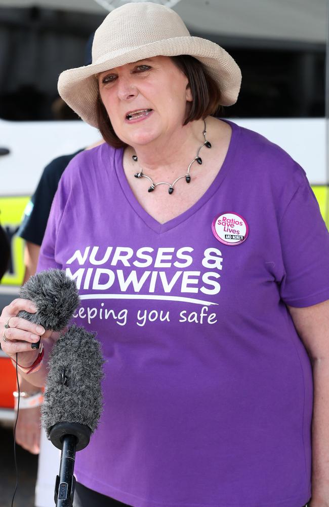 QLD Nurses and Midwives' Union Secretary Beth Mohle. Photographer: Liam Kidston.