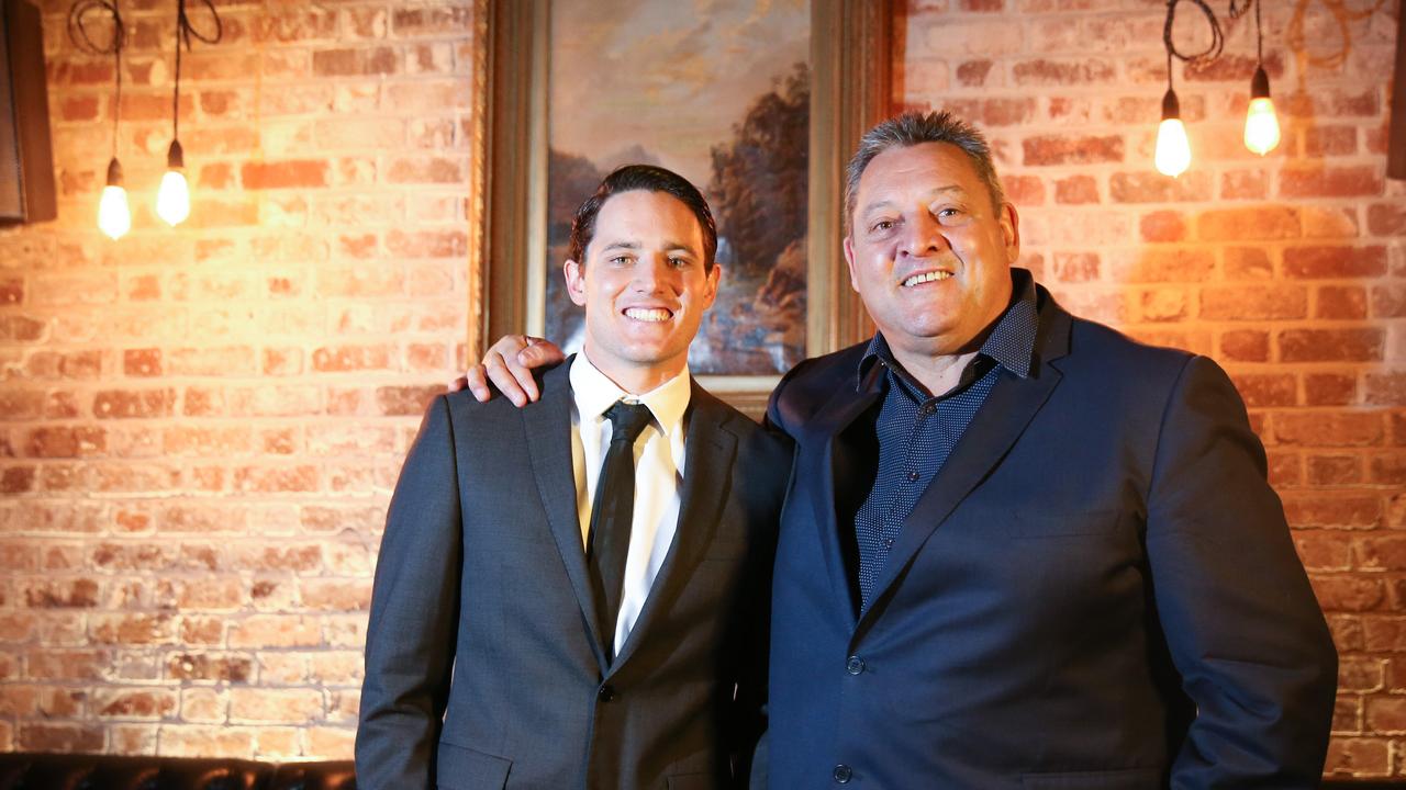 Father and son before the Rio Olympics.