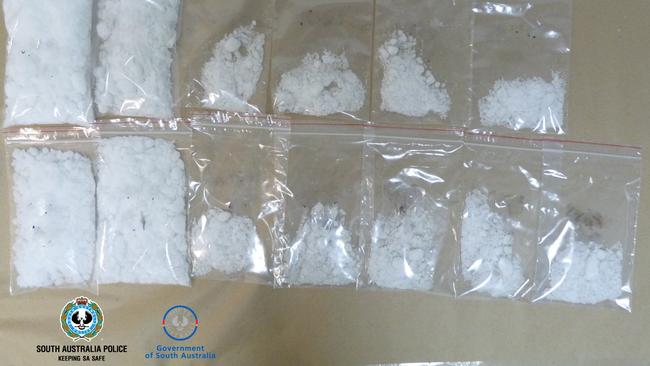 Some of the meth seized by police in August. Picture: SA Police