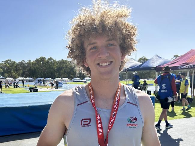 Max Perkin. Picture: Athletics Tasmania