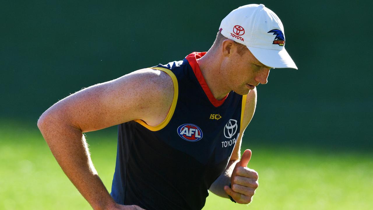 Veteran Crows ruckman Sam Jacobs sat out last week’s match with knee soreness. Picture: AAP Image/David Mariuz