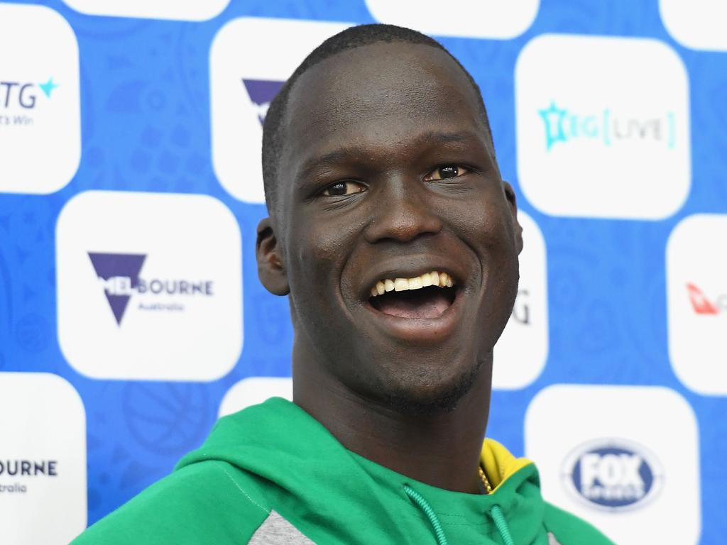 Thon Maker is ready to star for the Boomers following a three-year absence. Photo: Quinn Rooney/Getty Images.