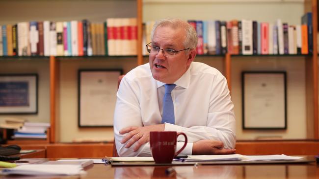 Scott Morrison speaks to Joe Biden on Thursday.