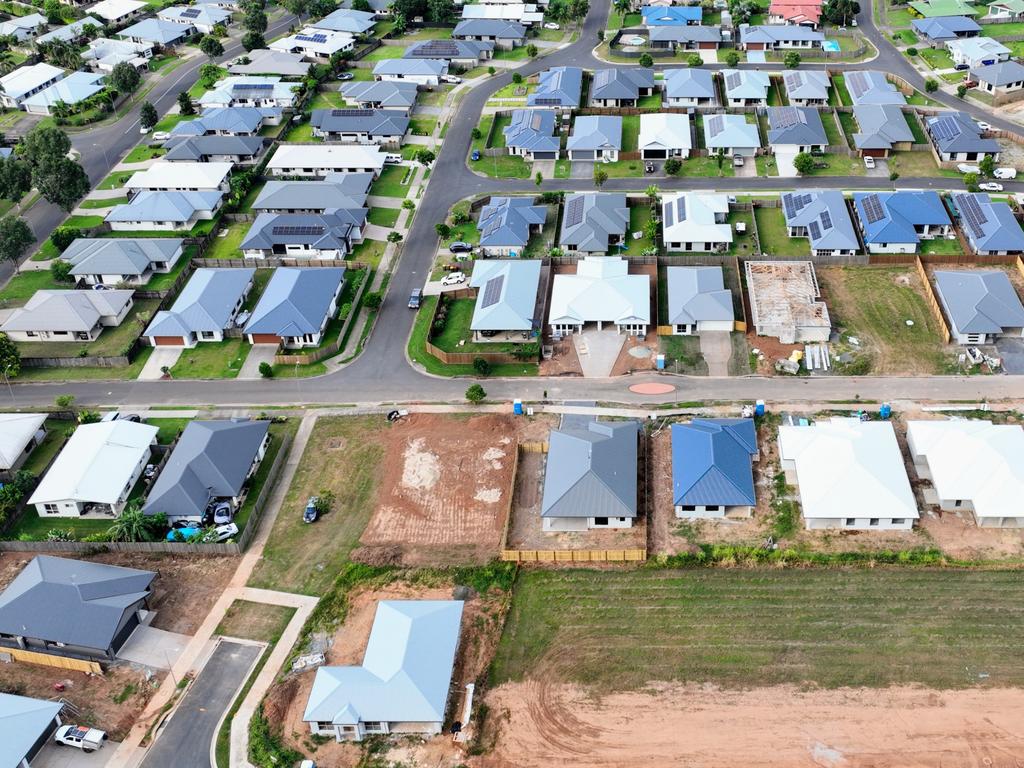 Rising interest rates and inflation are affecting the number of new home builds. Picture: Brendan Radke