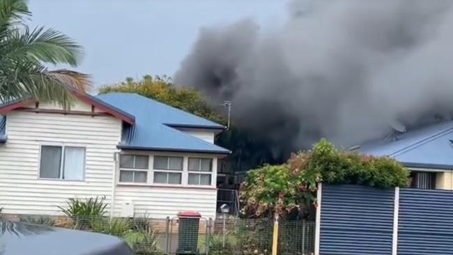 Neighbours evacuated, two taken to hospital as blaze engulfs unit