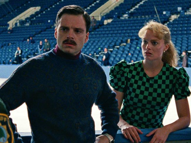 Margot Robbie and Sebastian Stan in a scene from I, Tonya. Robbie scored her first Oscar nomination for the performance. Picture: Neon via AP