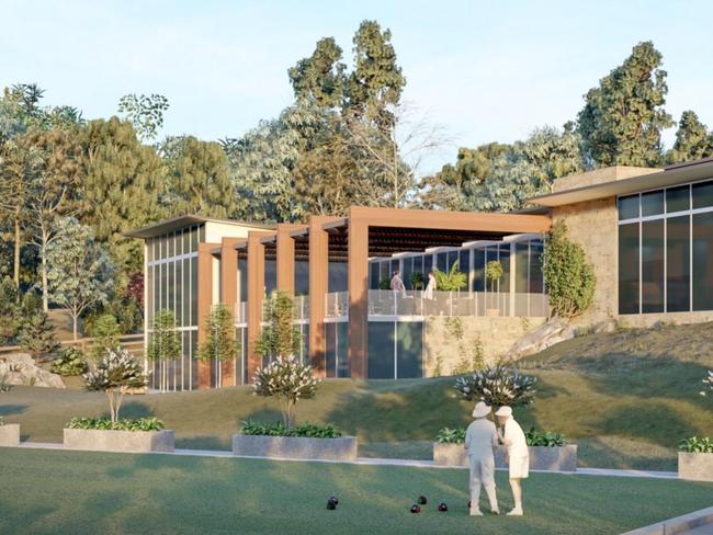 Artists impressions of a proposed over 50s lifestyle resort.