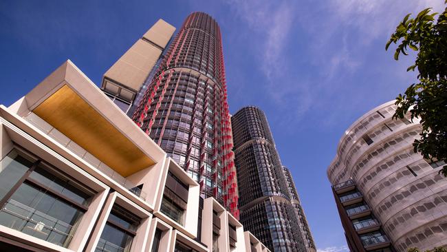 GIC will acquire a 25.1 per cent stake in the Lendlease International Towers Sydney Trust — which owns two Barangaroo office towers. Picture: Julian Andrews