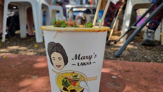 Most people go to Parap market for the laksa, but the art is also worth a look. Picture: Kirrily Schwarz