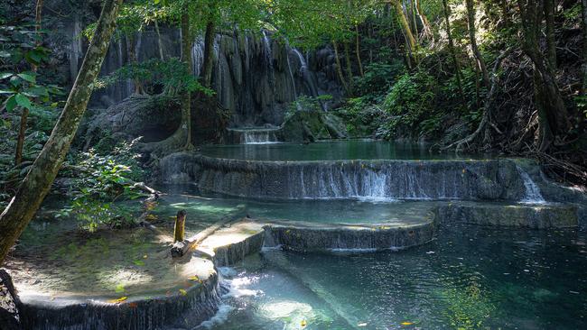 Mata Jitu waterfall on Moyo Island.