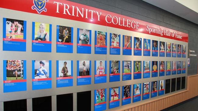 The Trinity College Sporting Hall of Fame. Picture: Supplied