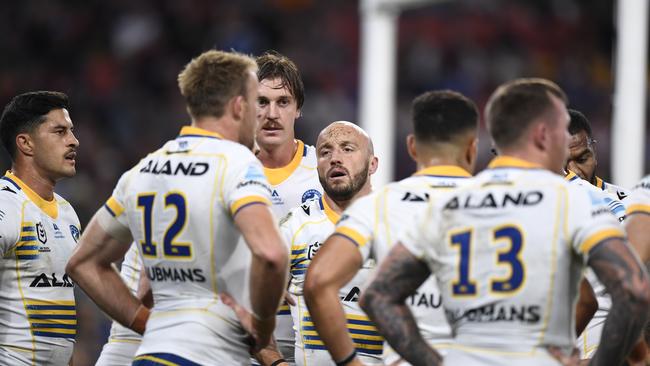 The Parramatta Eels are struggling. NRL Imagery