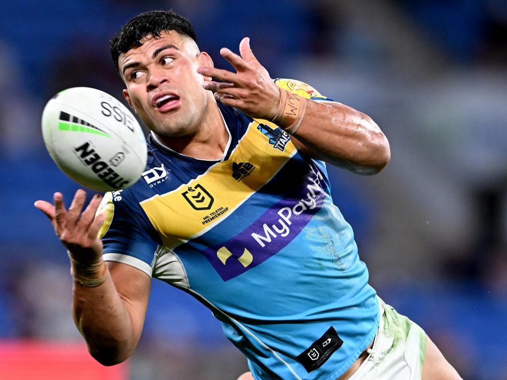 David Fifita’s huge contract has restricted the Cold Coast’s ability to invest in their spine. Picture: Bradley Kanaris/Getty Images