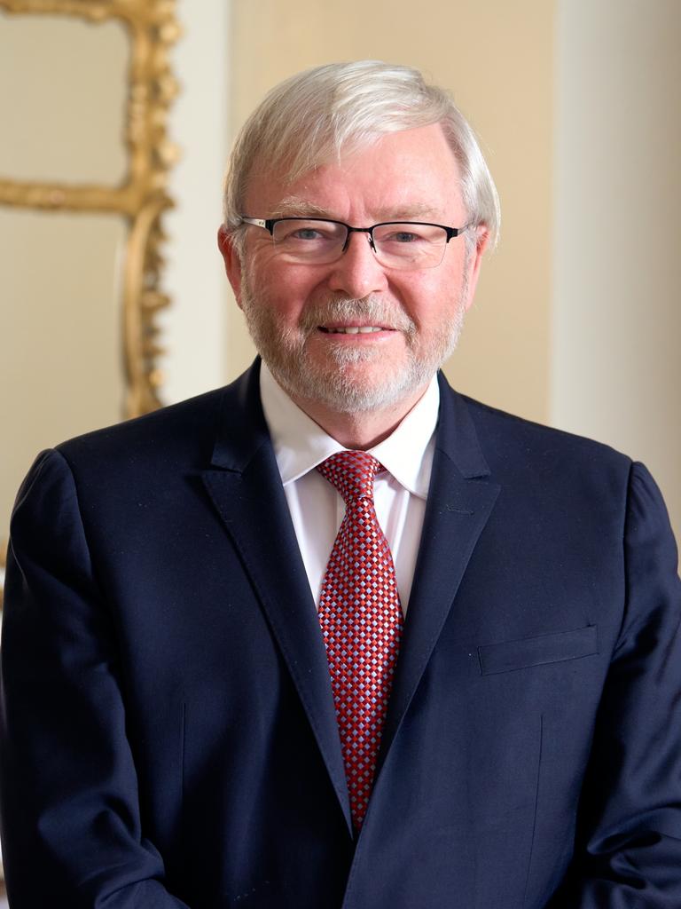 Ambassador of Australia to the United States Kevin Rudd at his residence in Washington DC. Picture: Noah Willman