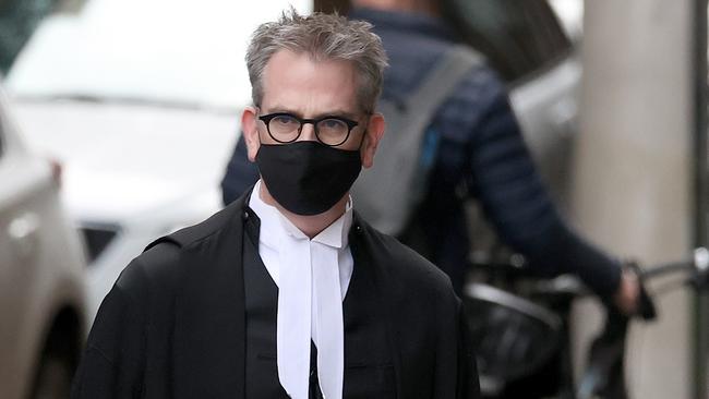 Nine’s barrister Nicholas Owens. Picture: NCA NewsWire/Dylan Coker