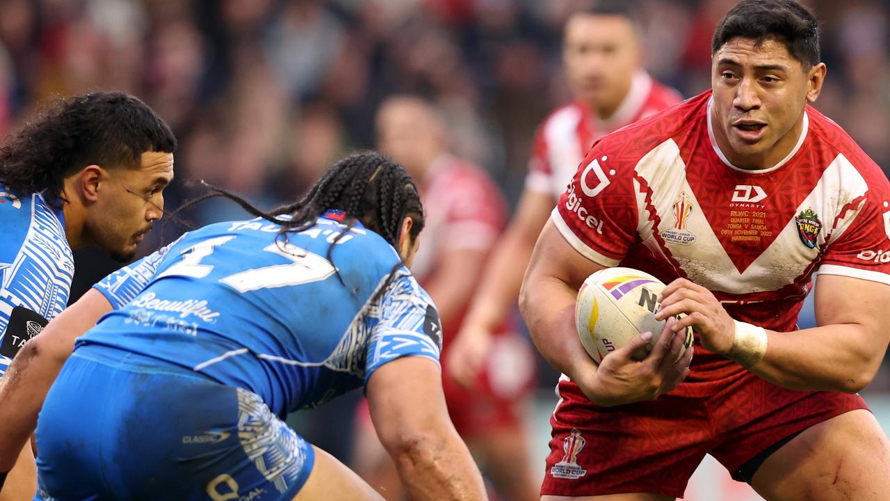 Jason Taumalolo in action for Tonga. Picture: Getty Images